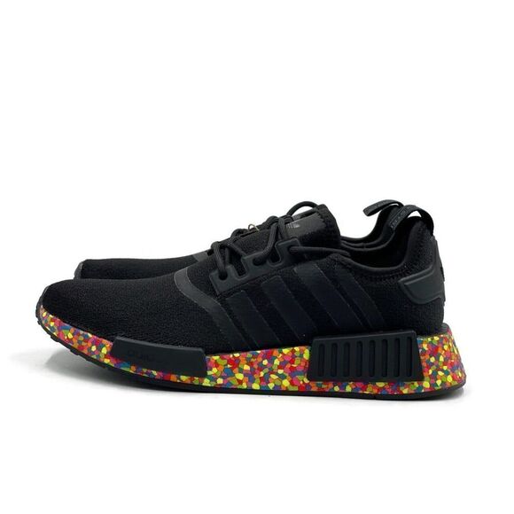Adidas NMD R1 Men Sz 11 Casual Running Shoe Black Multicolor Trainer Sneaker NEW - Picture 4 of 11